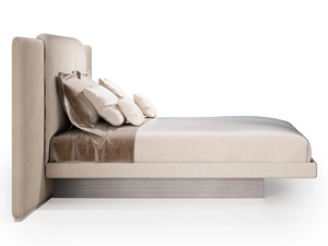 COCOON - Leather and wooden double bed _ CPRN HOMOOD